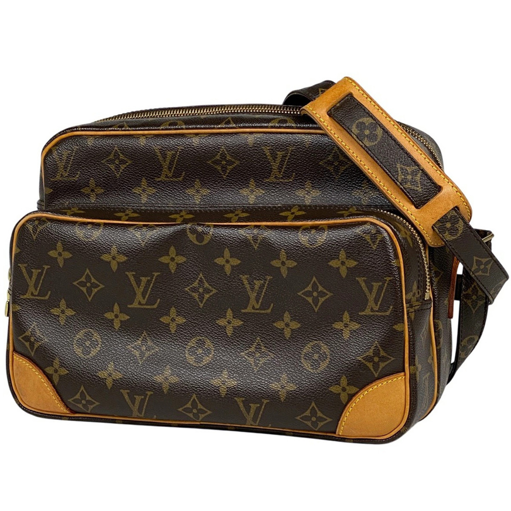 Louis Vuitton Nile Crossbody Shoulder Bag Monogram Brown